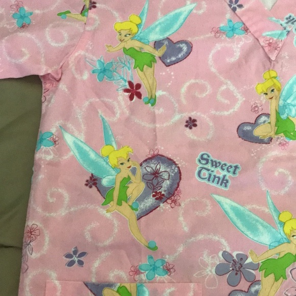 🩺 Tinkerbell scrub top - Picture 3 of 5